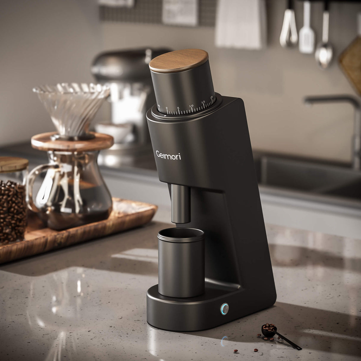 Molinillo de café Geimori GU38 | Molinillo compacto de dosis única