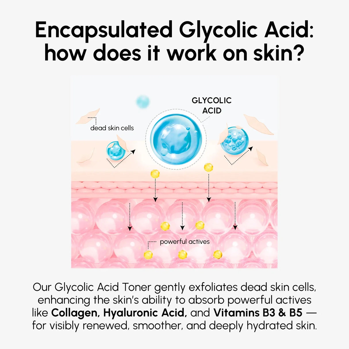 Tónico facial de ácido glicólico Glow Boost