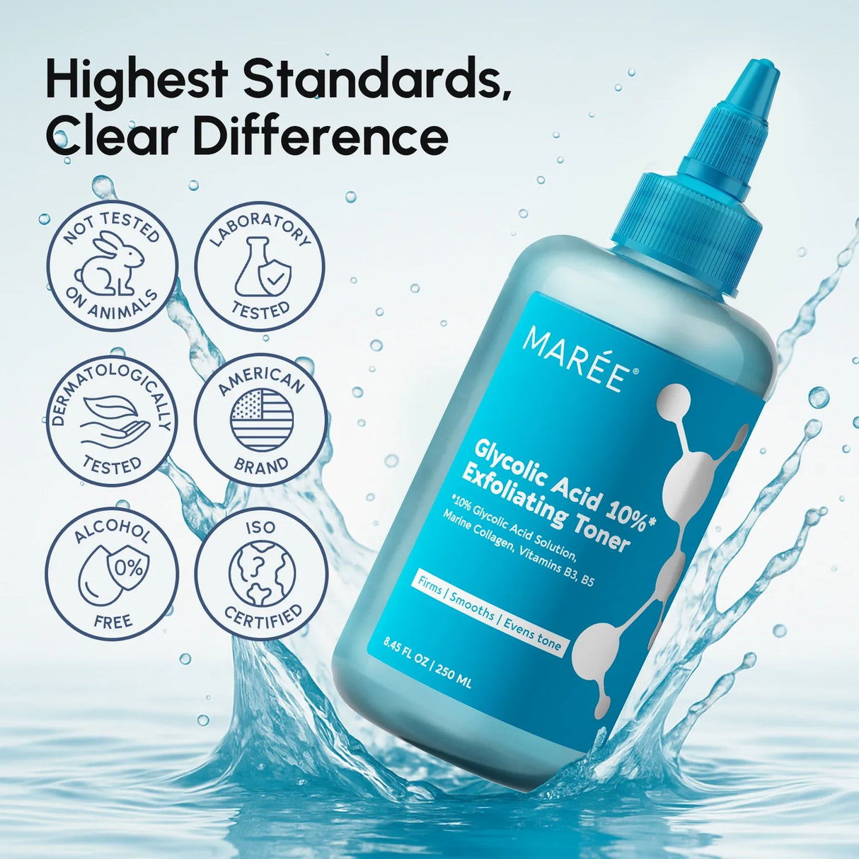 Tónico facial de ácido glicólico Glow Boost
