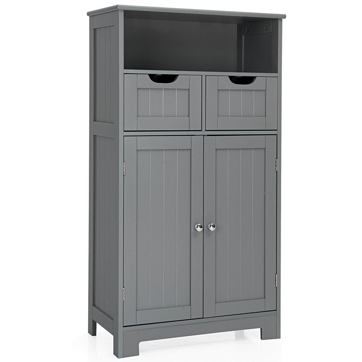 Bathroom Wooden Side Cabinet with 2 Drawers and 2 Doors