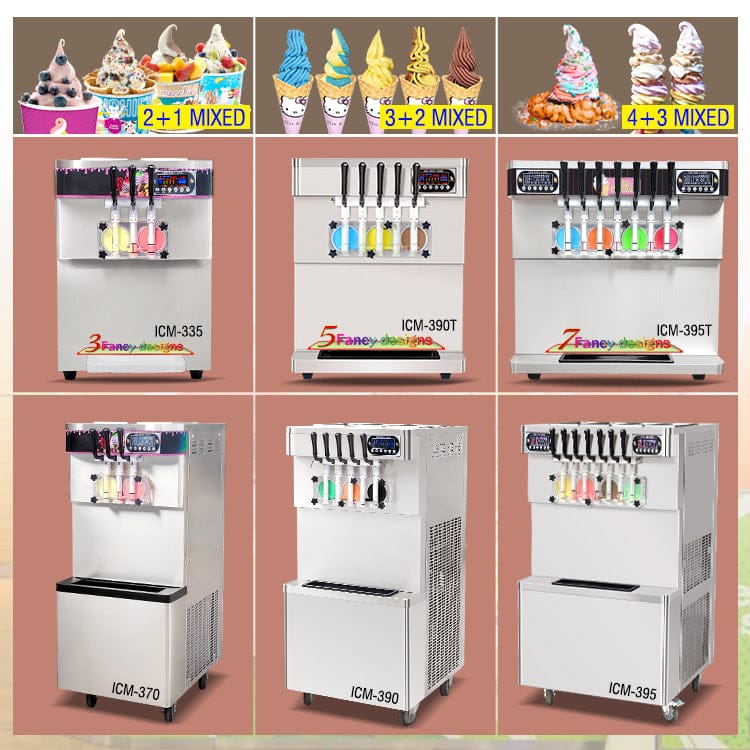 Máquina de helado suave casero o comercial