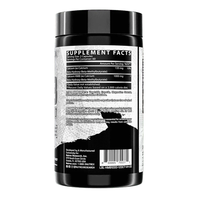 Nutrex HMB 1000, 120 Cápsulas