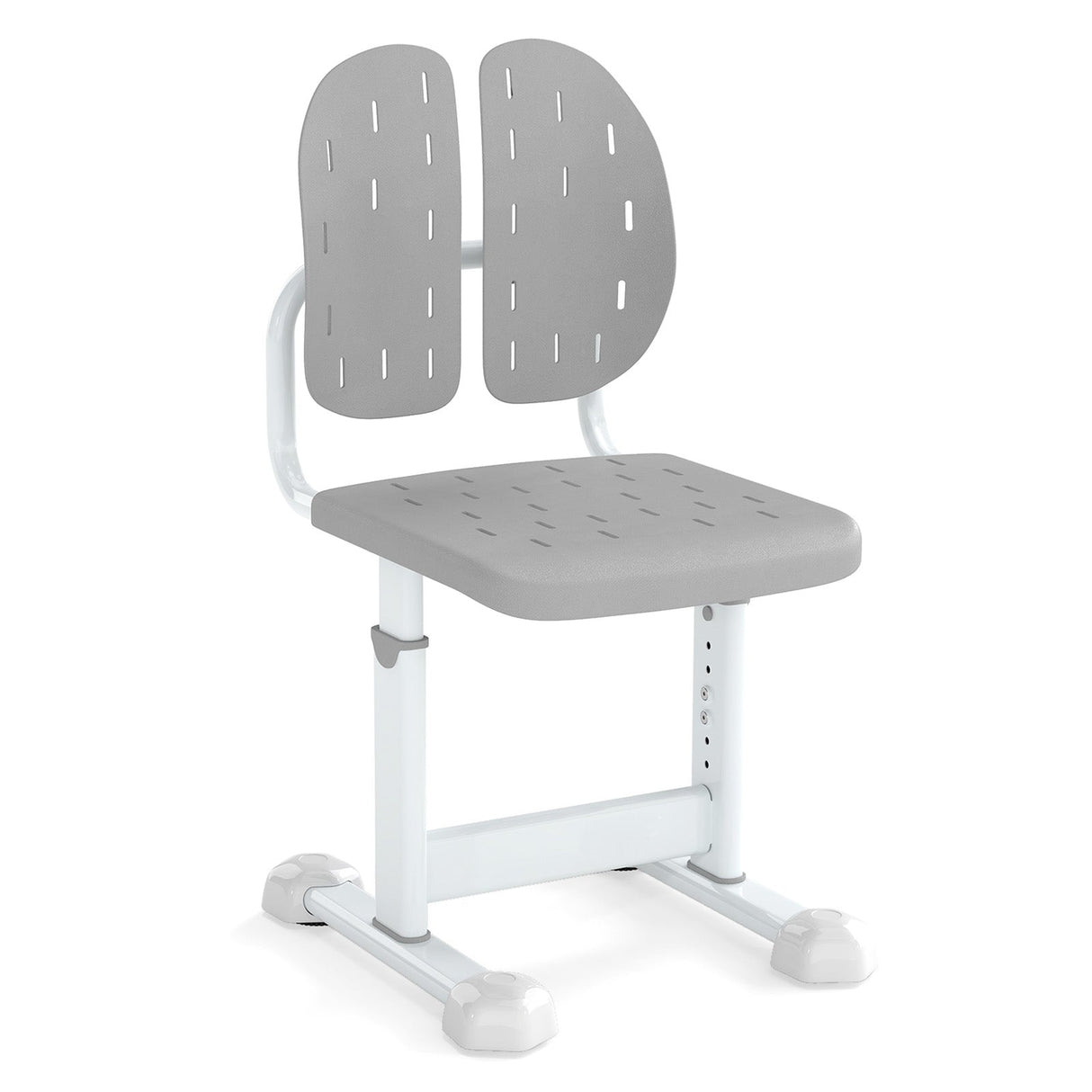 Silla de estudio infantil con altura regulable, doble respaldo y asiento transpirable para mayores de 3 años