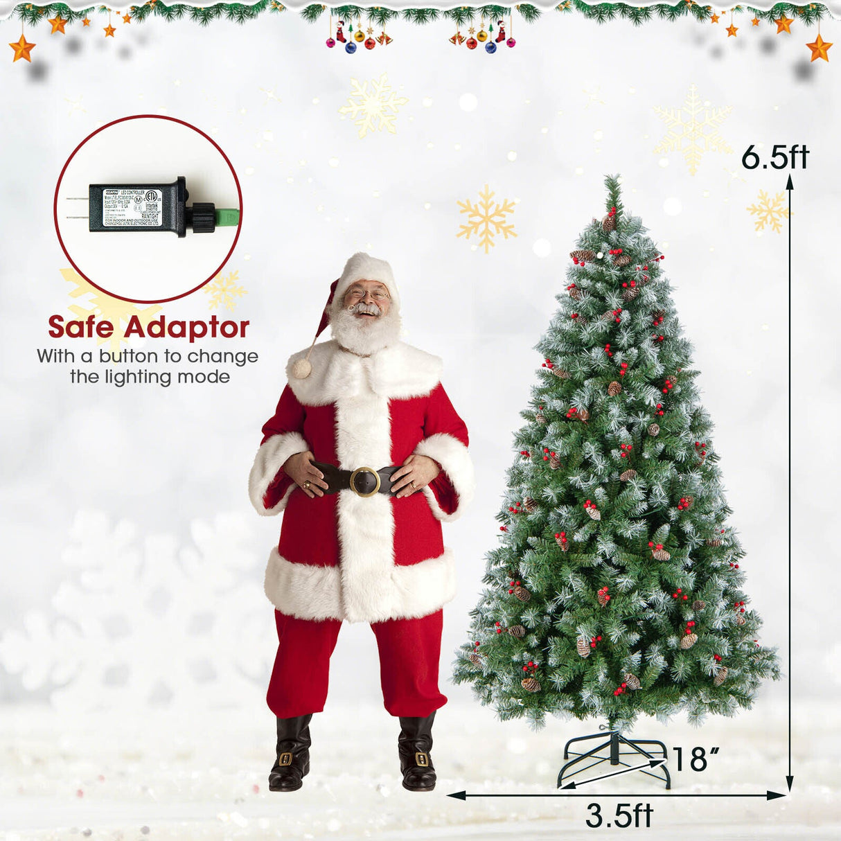 Árbol de Navidad articulado con