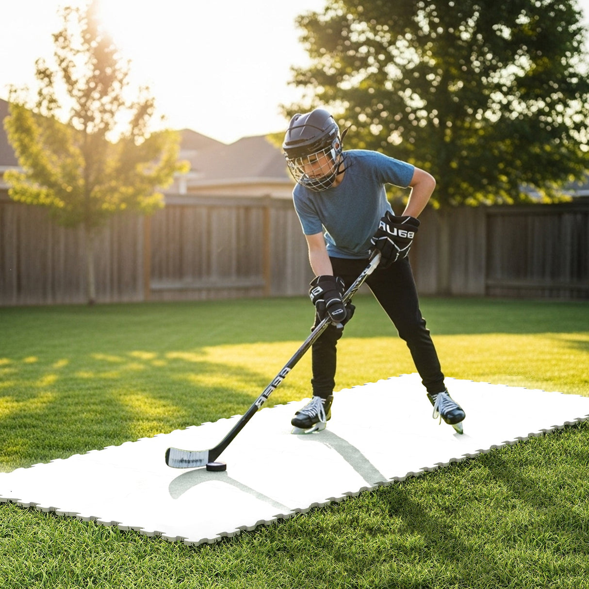 Baldosas de suelo para hockey para entrenamiento, baldosas de hielo sintético para seco, equipo de tiro de hockey