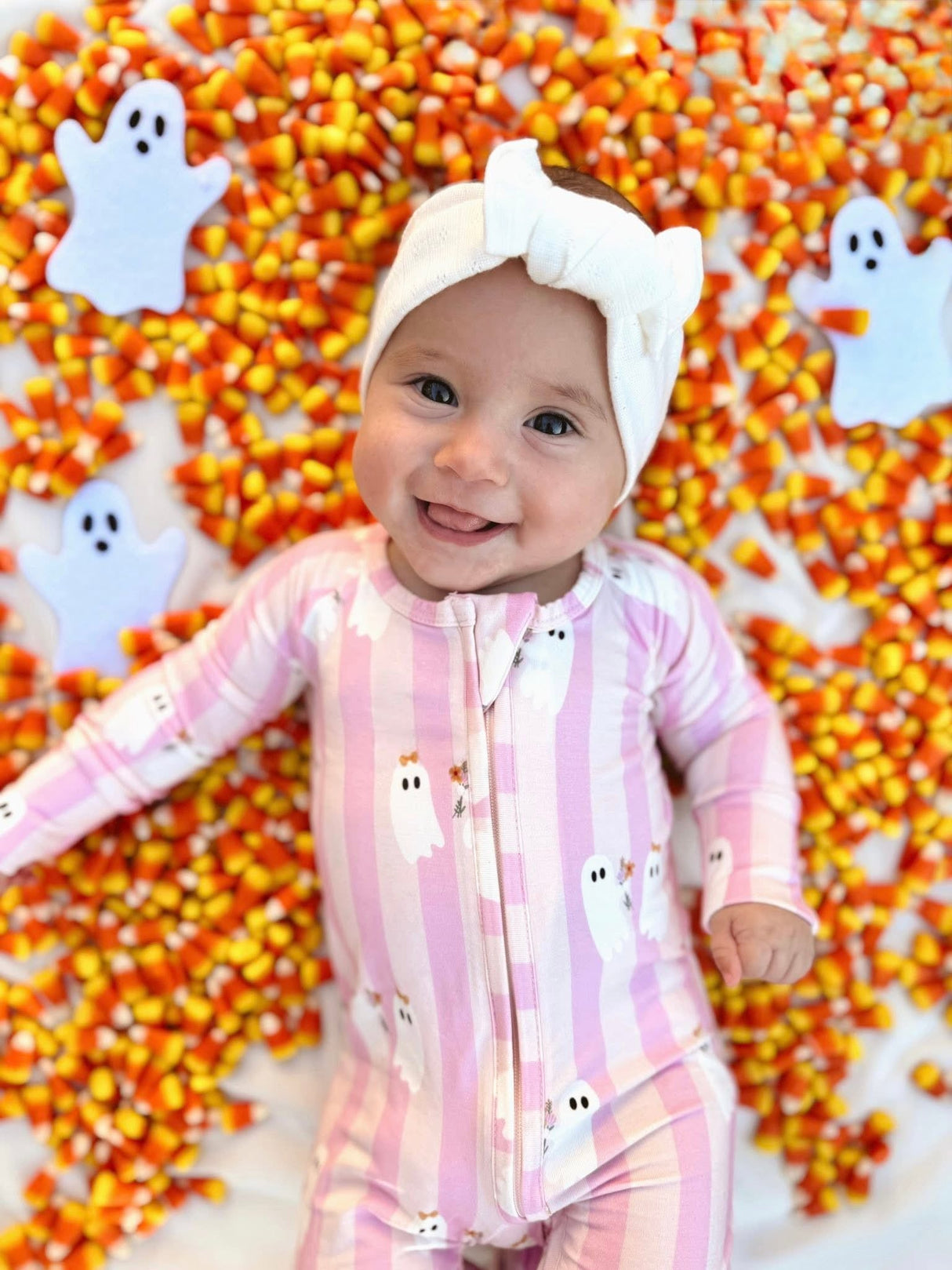 Pijama con cremallera de bambú Be My Boo Halloween