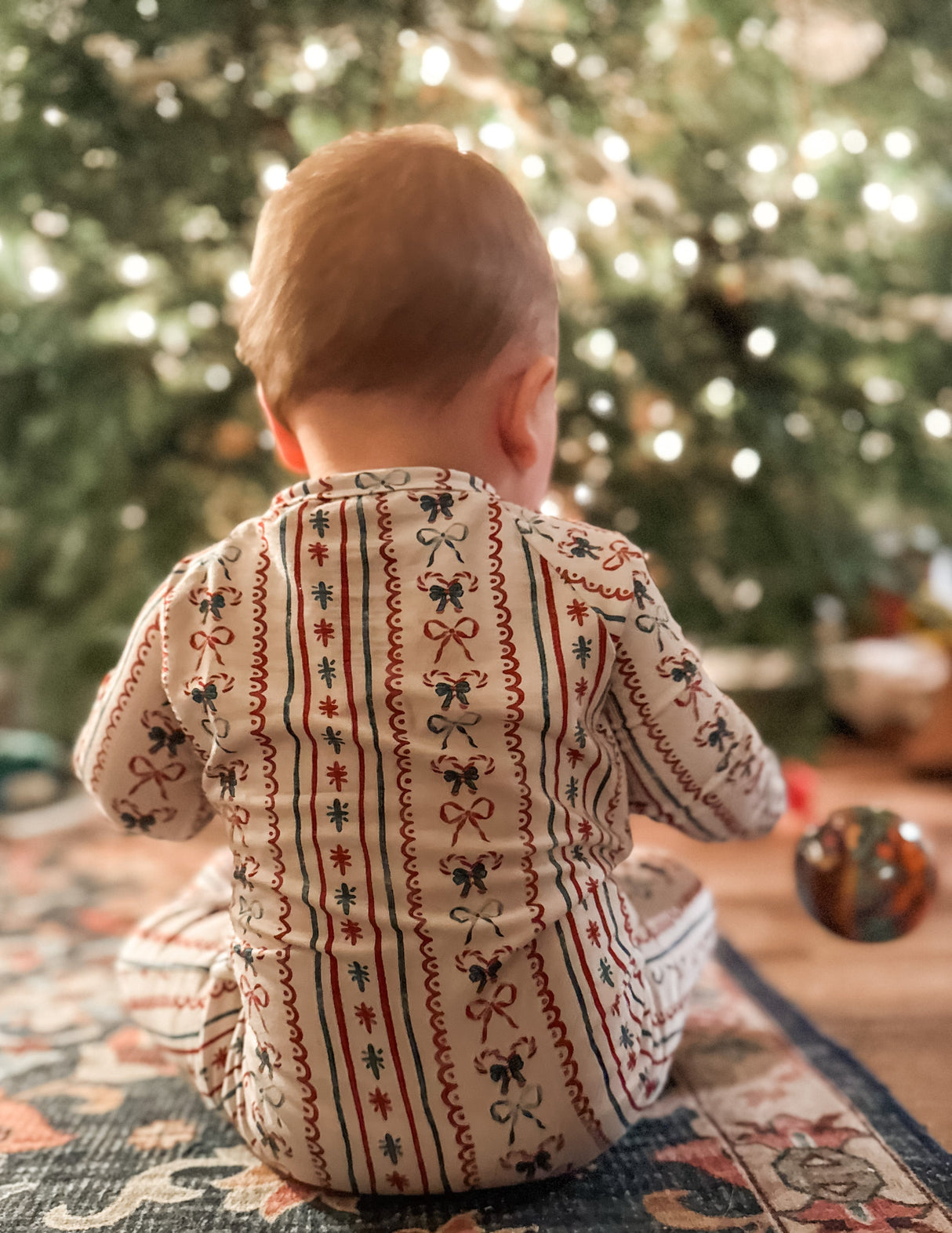 Pijama de Navidad de Bambú Candy Cane Lane - Zippy