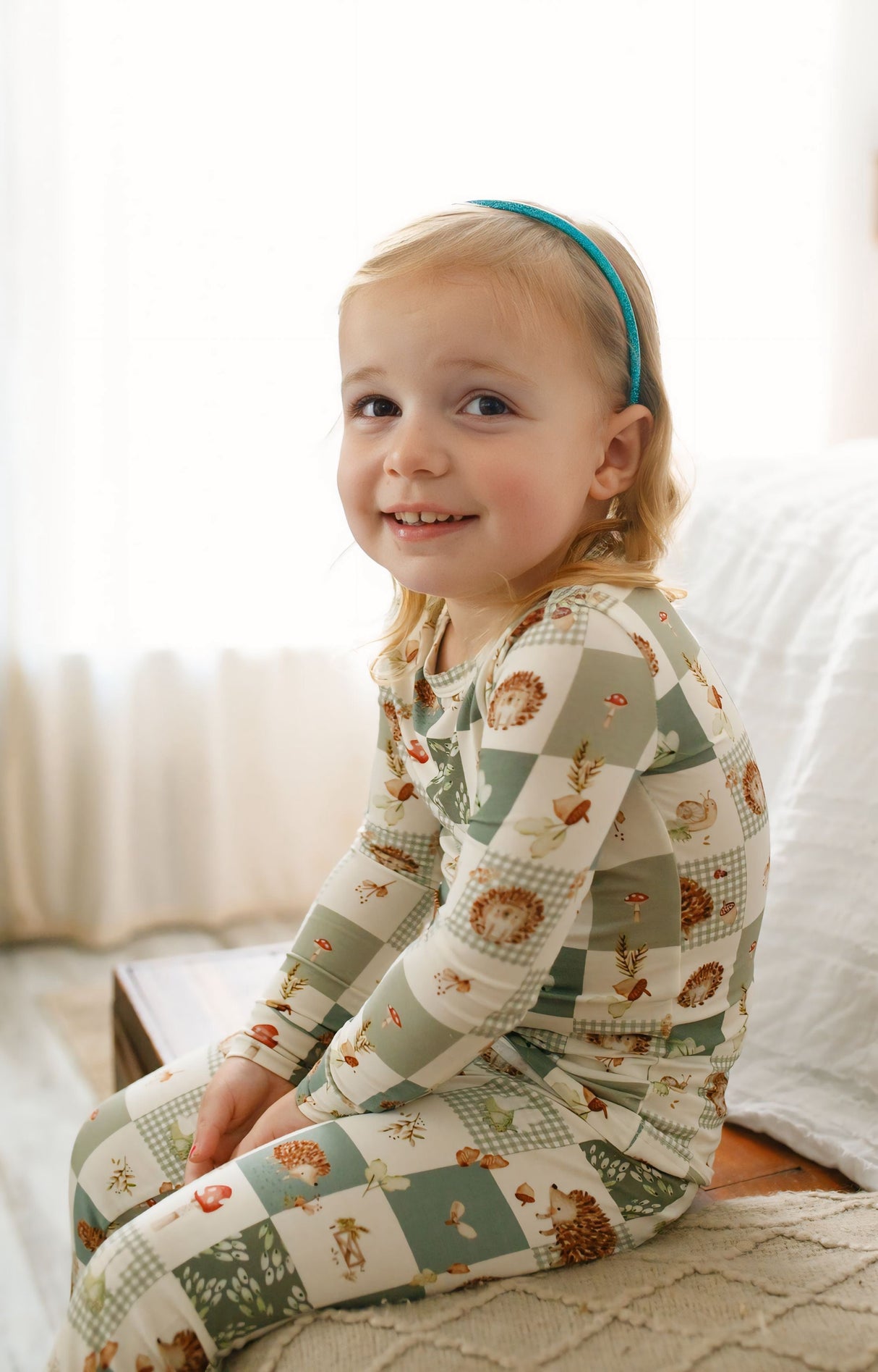 Pijama de bambú de 2 piezas Harvest Hedgehogs