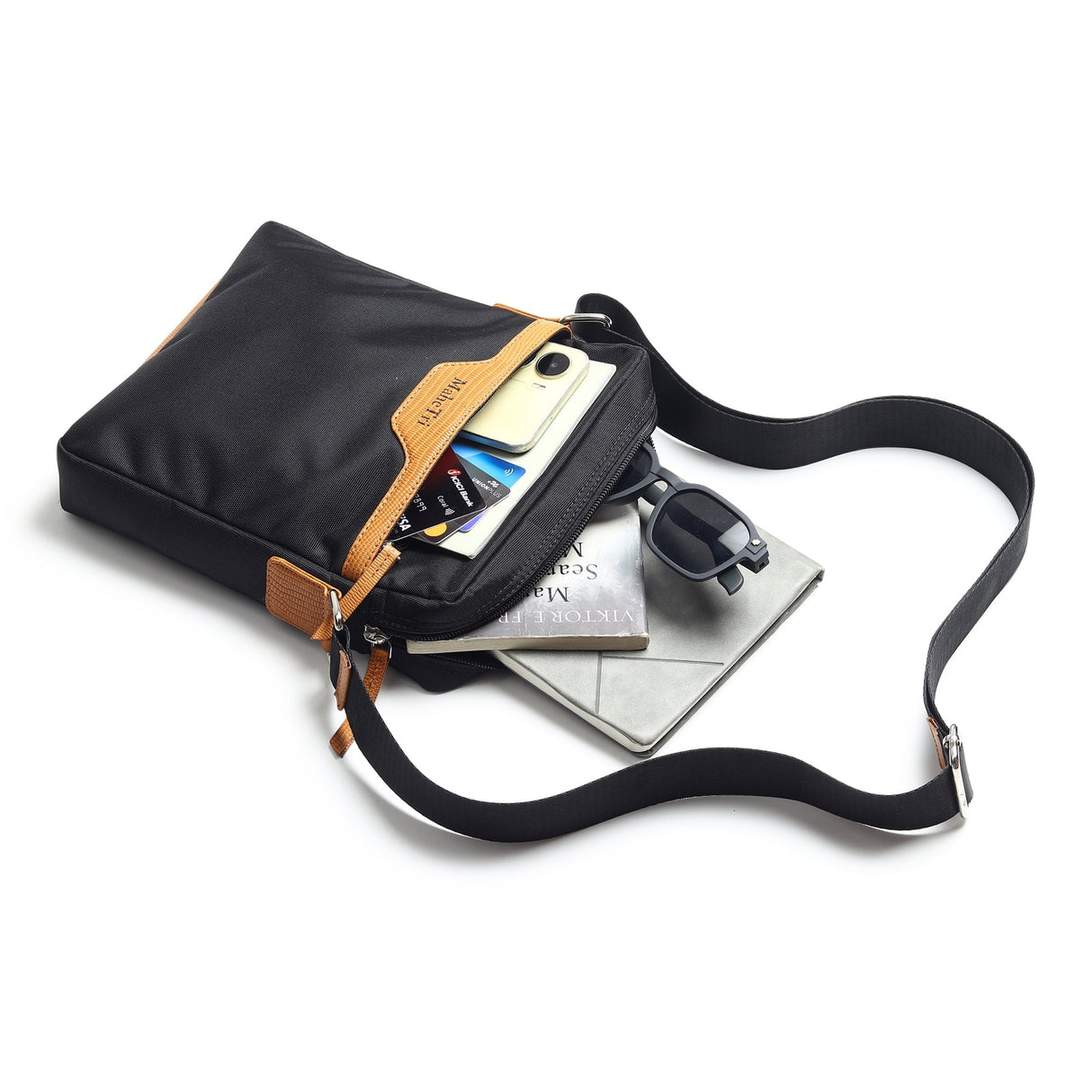 Bandolera lateral de lona Mark