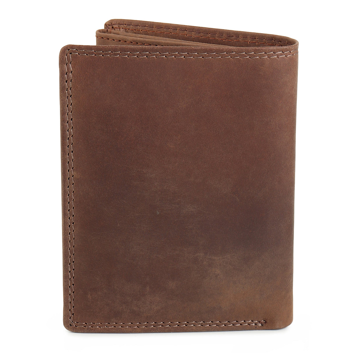 Billetera de cuero de búfalo para hombre - Vertical