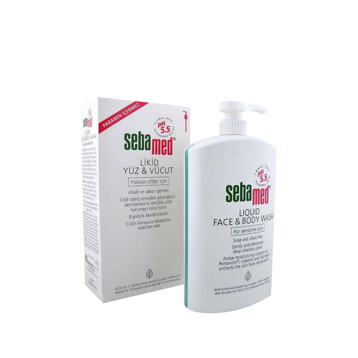 Sebamed Sensitive Skin Shower Gel for Face and Body - Gentle, pH-Balanced Cleanser, 33.81 fl oz