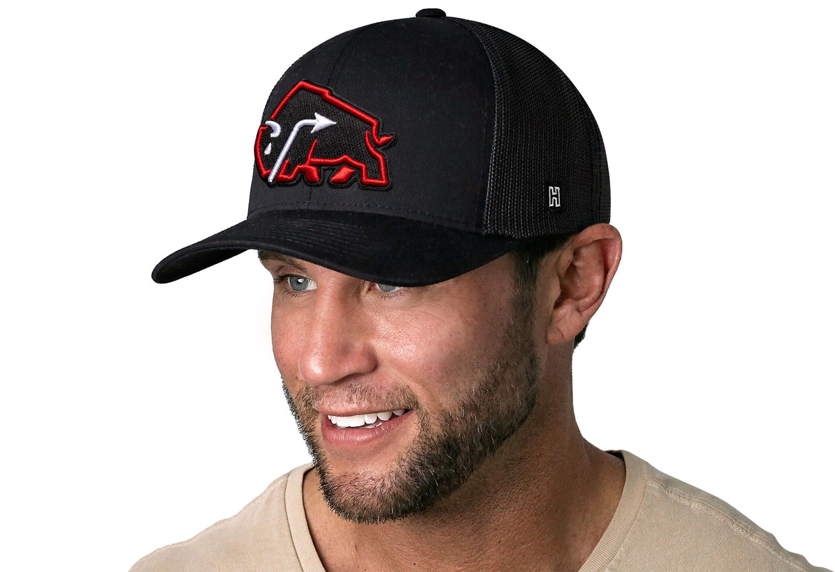 JBR x Haka Red Bison | Black Buffalo Snapback