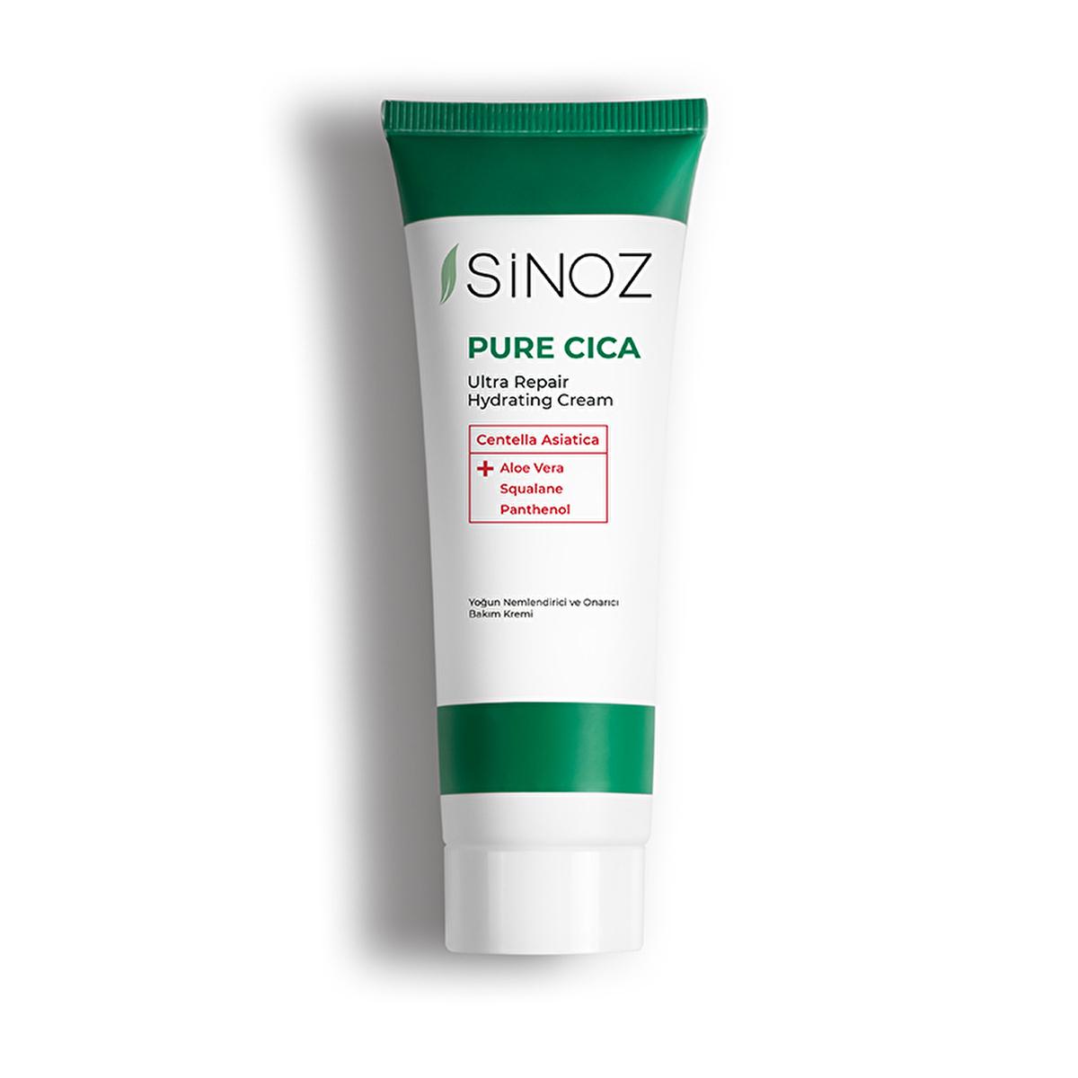 Sinoz Pure Cica Cream: Intensive Hydration & Repair - Soothing Centella Asiatica, Squalane & Aloe Vera - Sensitive Skin Moisturizer, Post-Procedure Care