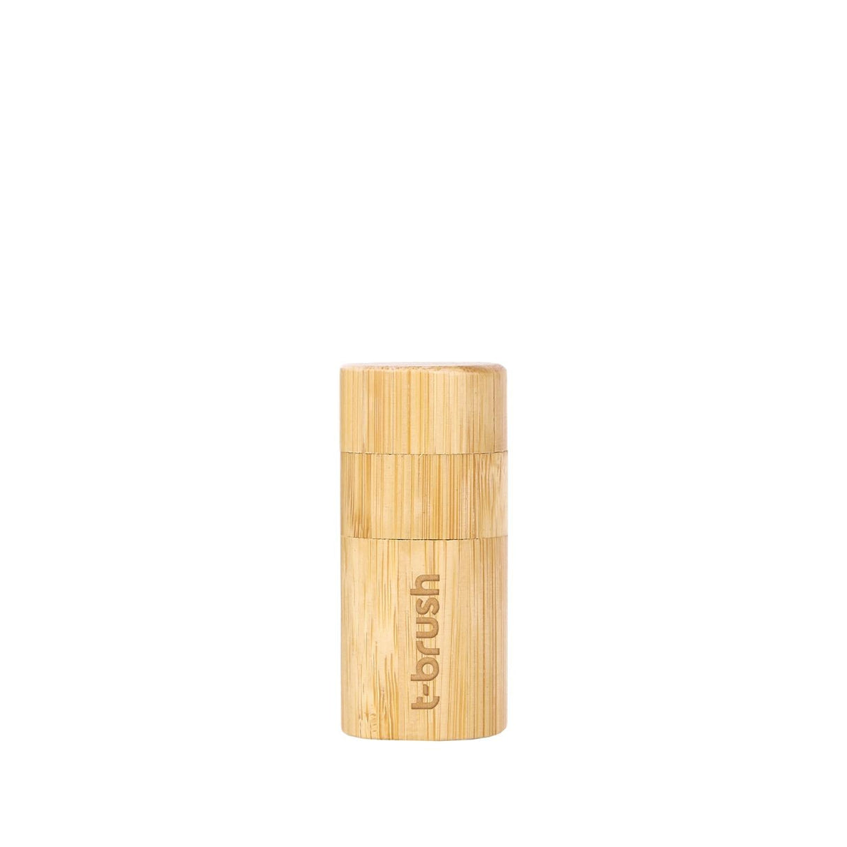 T-Brush Mint Flavored Dental Floss in Eco-Friendly Bamboo Container - Natural Oral Care for Healthy Teeth and Fresh Breath