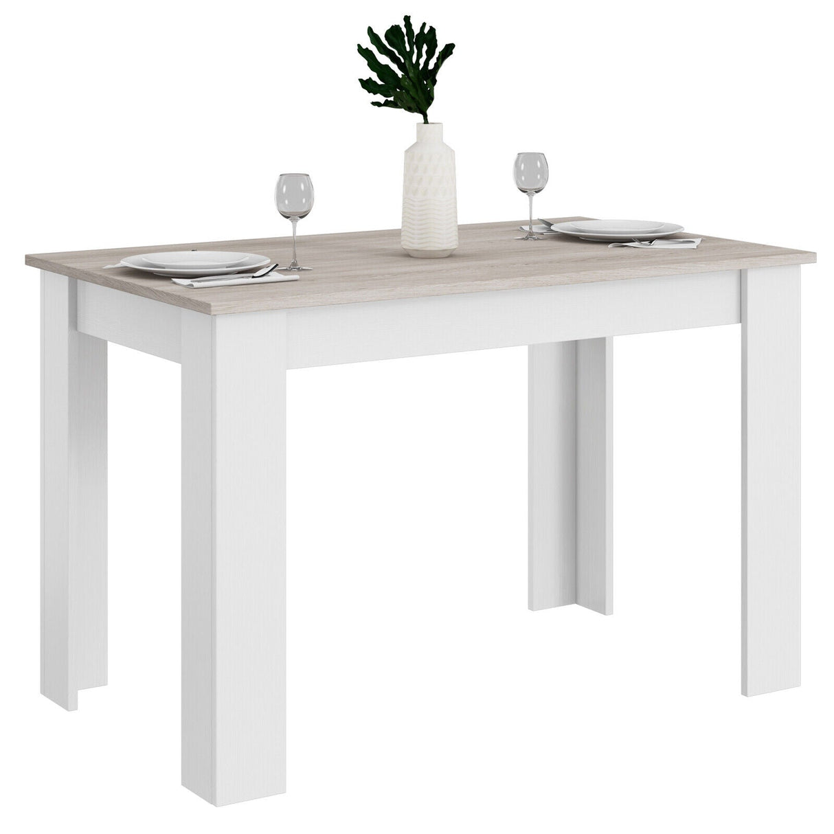 Mesa de comedor de 47 pulgadas para cocina y comedor