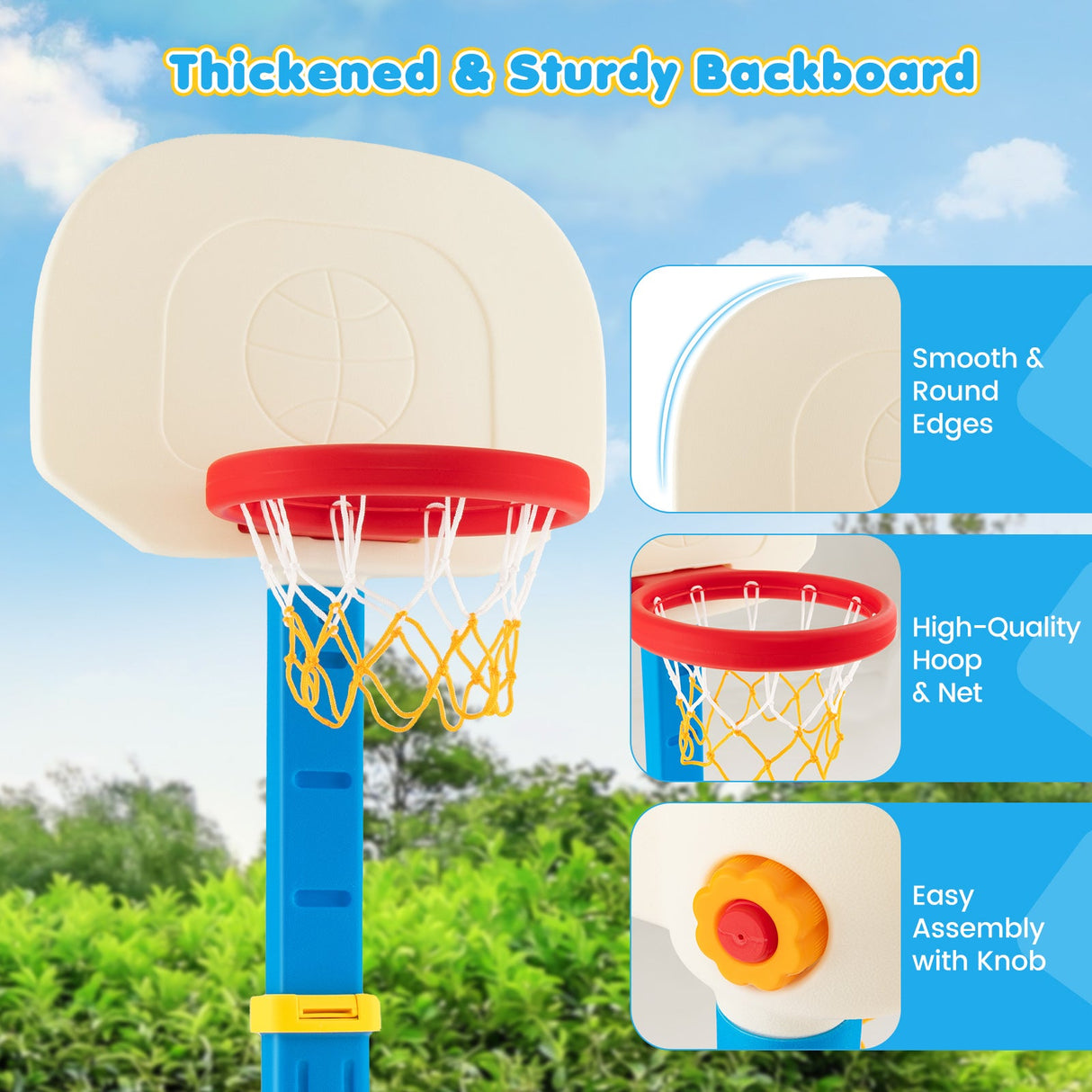 Soporte de canasta de baloncesto para niños