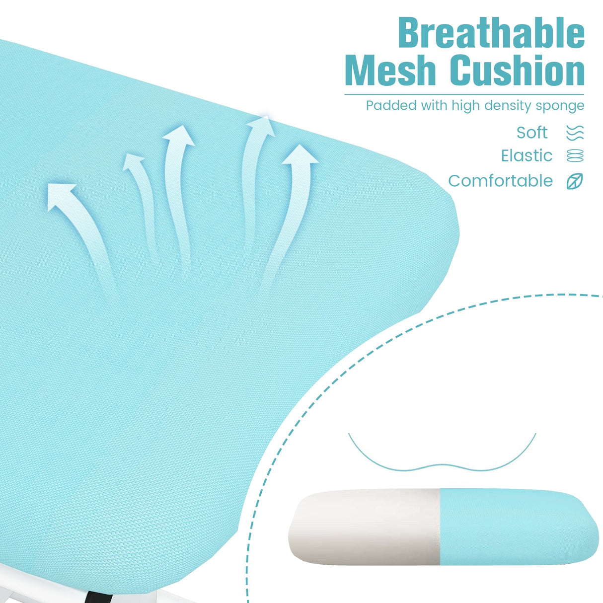 Silla de estudio ergonómica para niños con altura regulable y doble respaldo