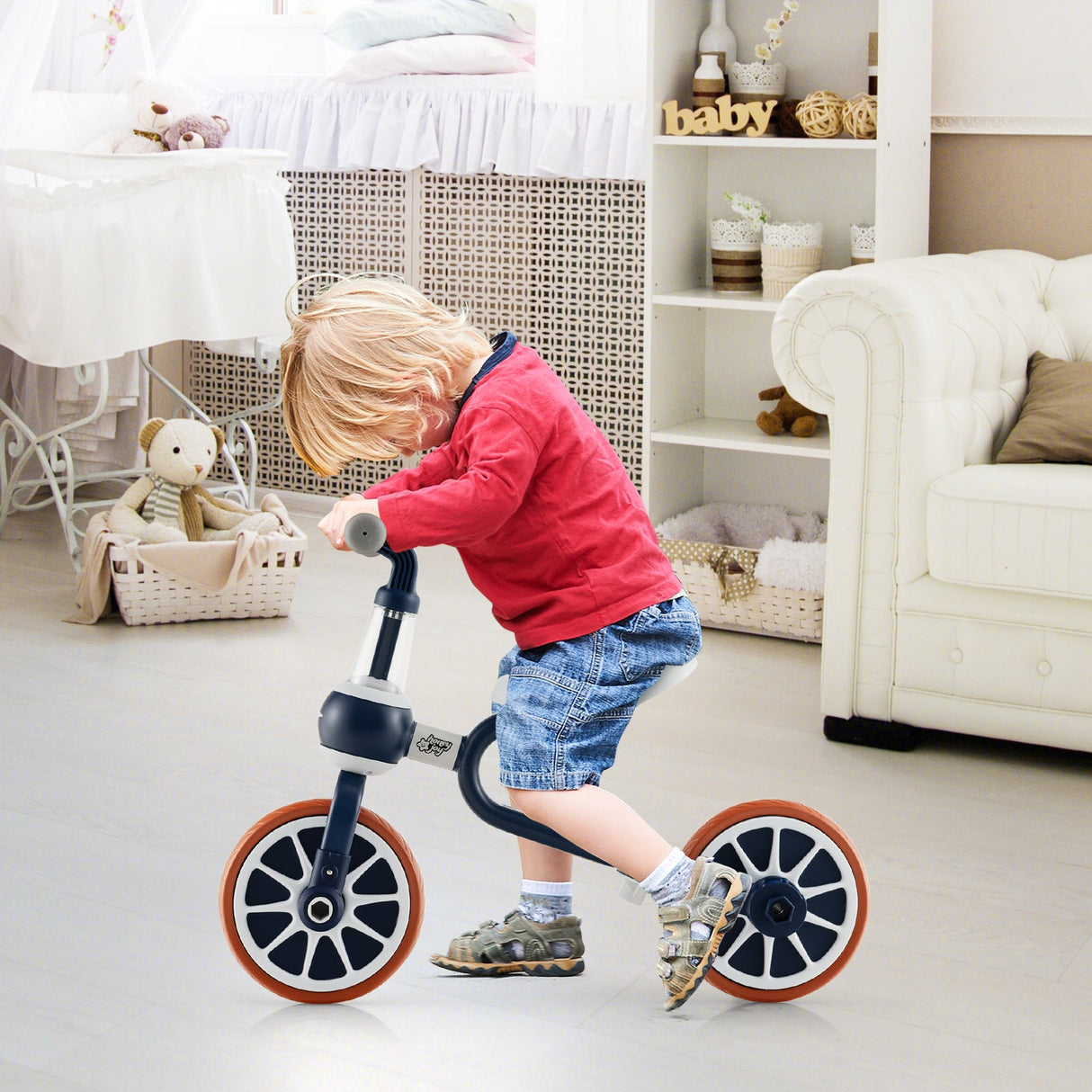 Triciclo 4 en 1 para niños