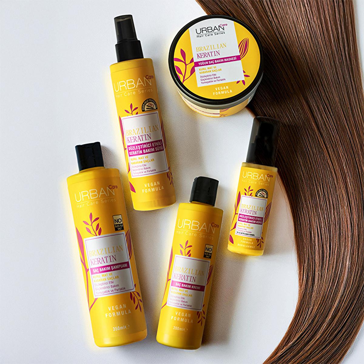 Urban Care Brazilian Keratin Shampoo - Vegan, Sulfate & Paraben Free - Marula Oil & Vitamin E