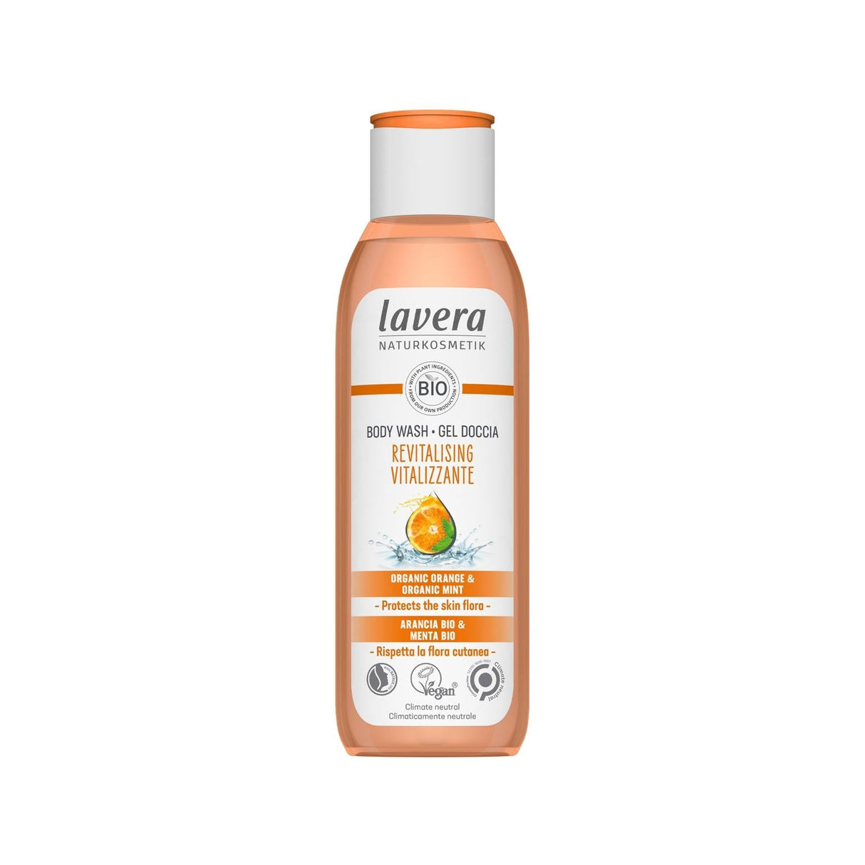 Lavera Revitalizing Shower Gel: Natural & Refreshing Body Wash for Daily Cleansing - 250ml Size