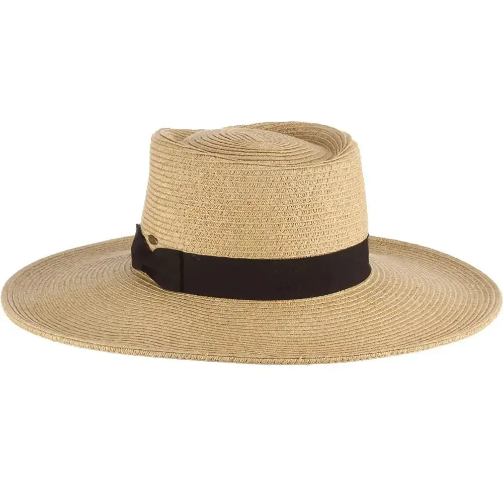 Scala Diego - Sombrero de Sol de Paja para Mujer