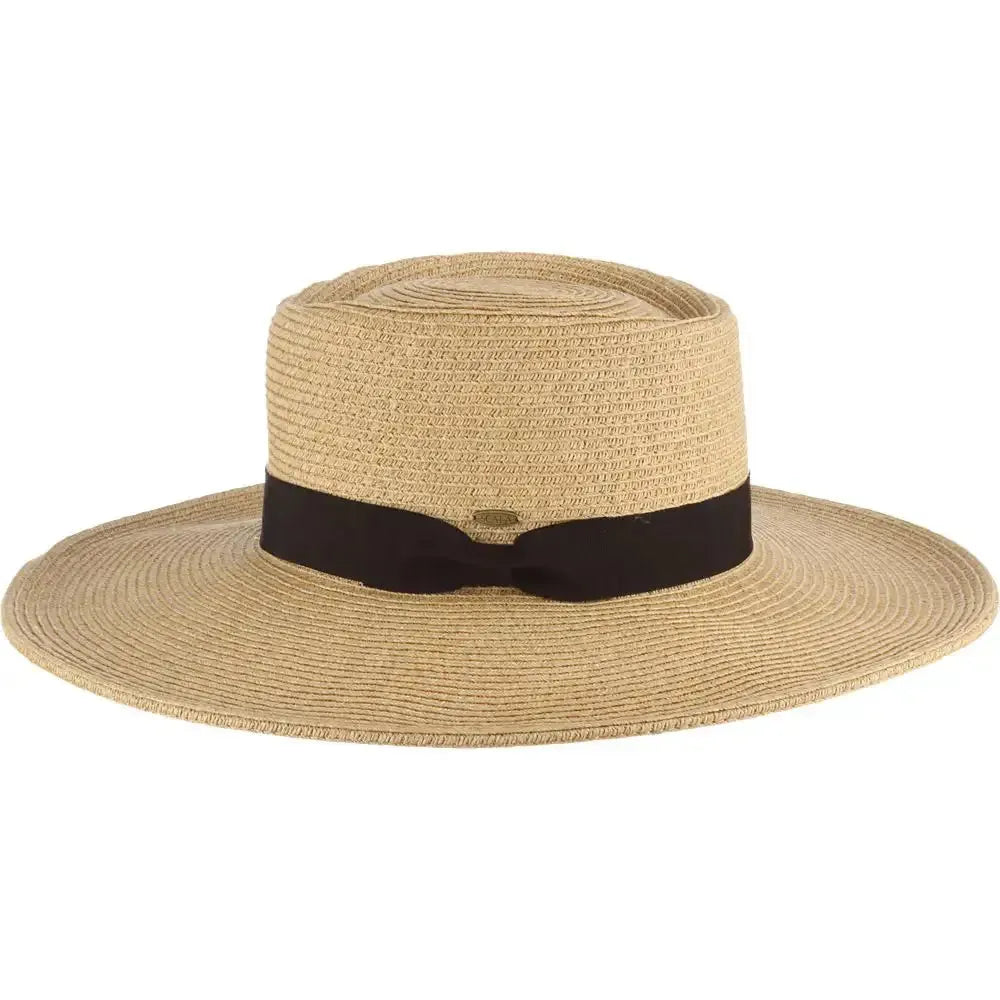 Scala Diego - Sombrero de Sol de Paja para Mujer