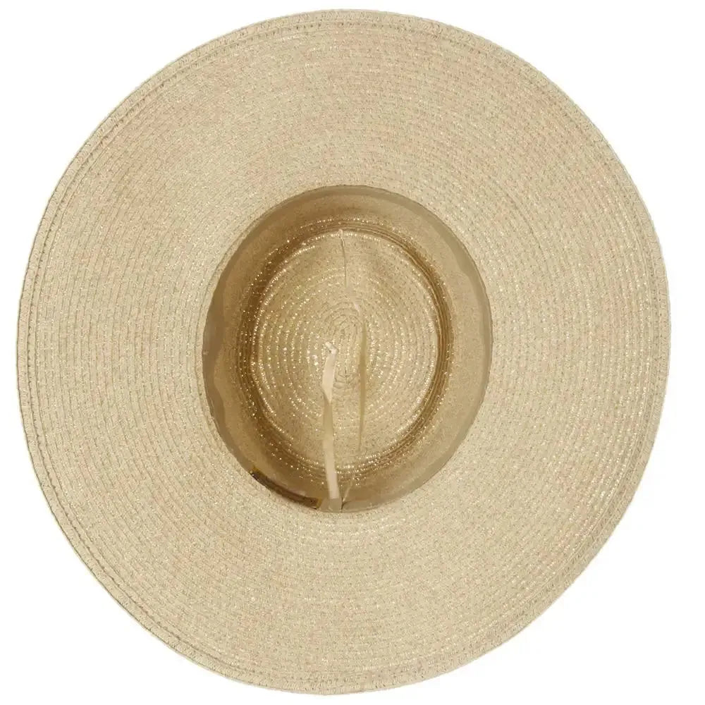 Scala Diego - Sombrero de Sol de Paja para Mujer