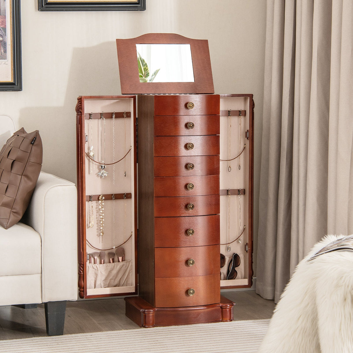 Organizador de Joyas Grande de Madera