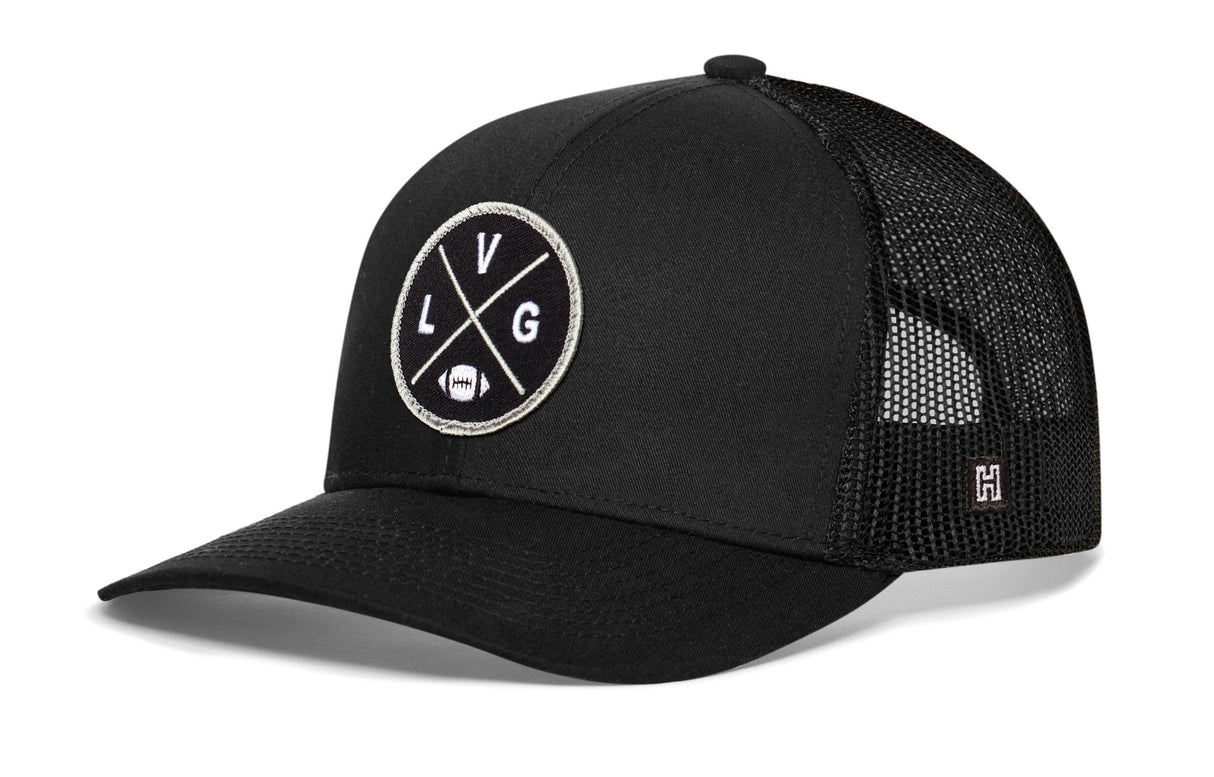 Las Vegas Trucker Hat | Black LVG X Football Snapback