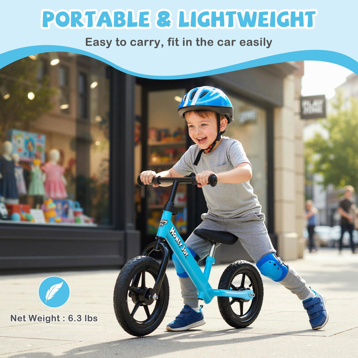 Bicicleta de equilibrio ligera sin pedales para niños pequeños