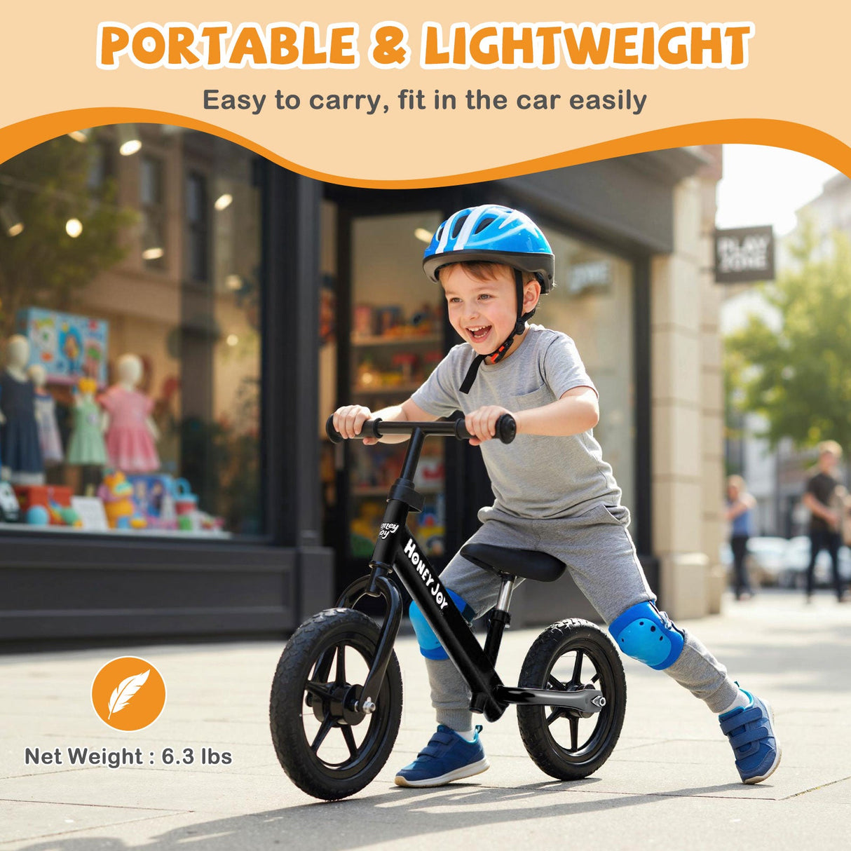 Bicicleta de equilibrio ligera sin pedales para niños pequeños