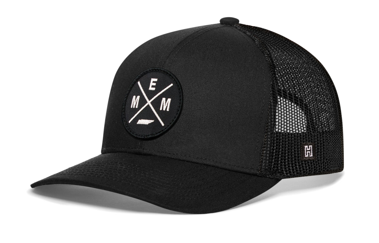 Memphis Trucker Hat | Black MEM X Snapback