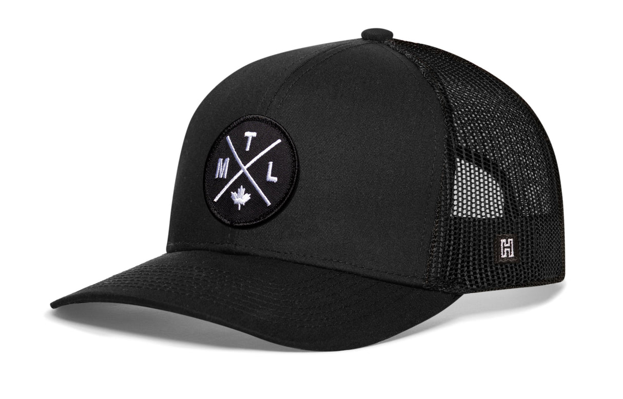 Montreal Trucker Hat | Black MTL X Snapback