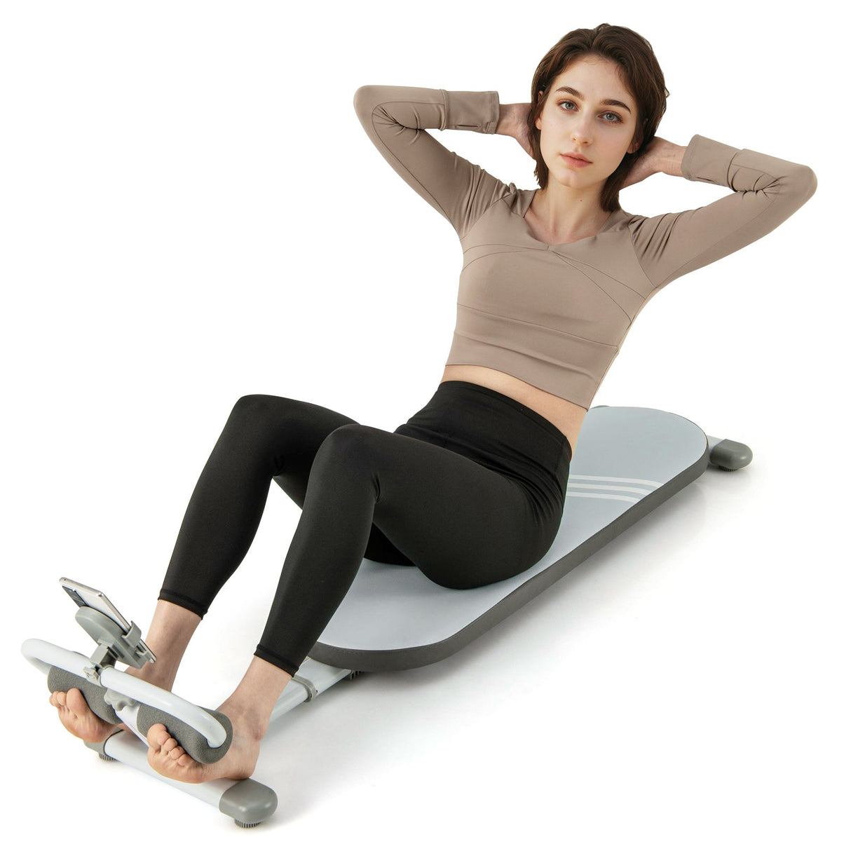 Banco multifuncional para abdominales con 3 ángulos y longitud ajustables