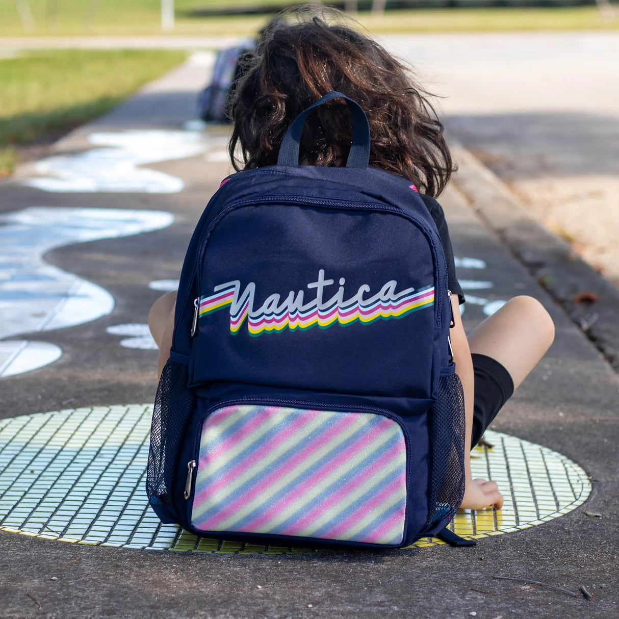 Mochila escolar infantil | Día soleado | 40.6 cm de alto