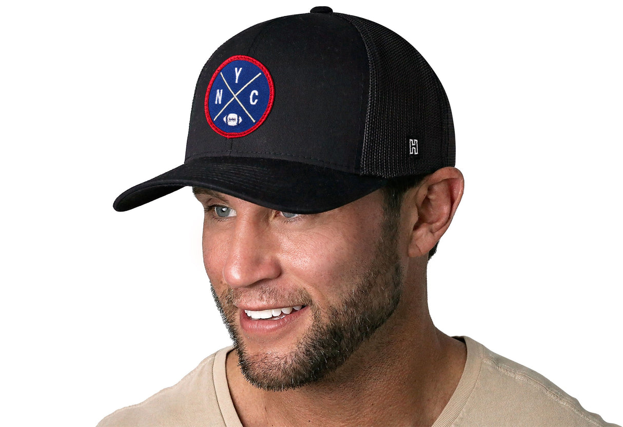 New York Trucker Hat | Black NYC X Football Snapback