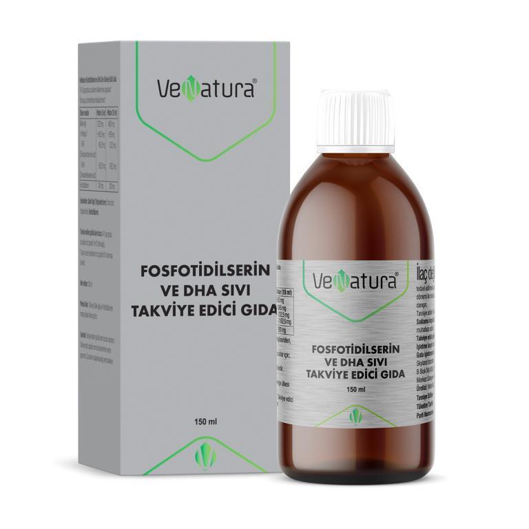 Venatura Omega-3 with DHA & Phosphatidylserine - Liquid for Adults & Children