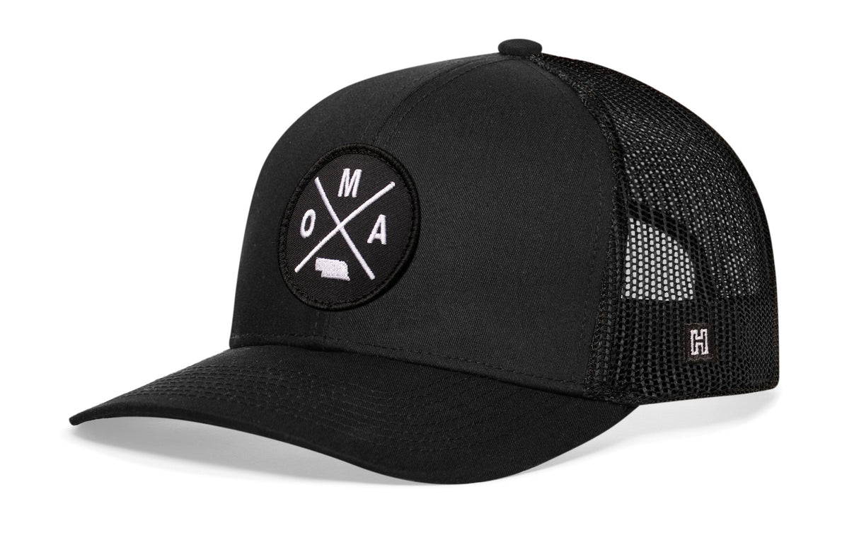 Omaha Trucker Hat | Black OMA X Snapback