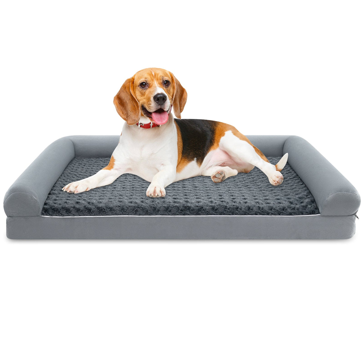 Cama ortopédica de espuma para perros, sofá cama grande con funda extraíble