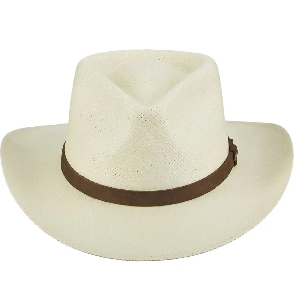 Scala Albuquerque - Sombrero Fedora de Paja de Panamá Genuina