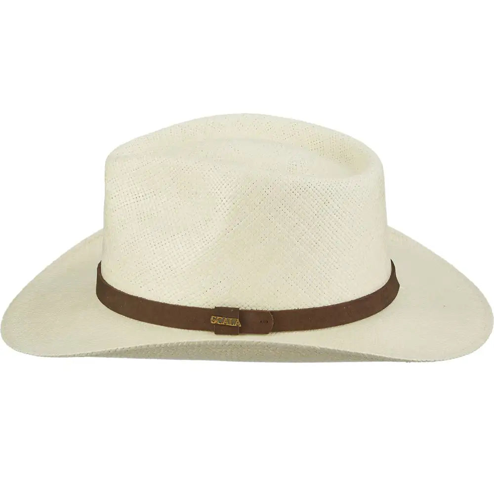 Scala Albuquerque - Sombrero Fedora de Paja de Panamá Genuina