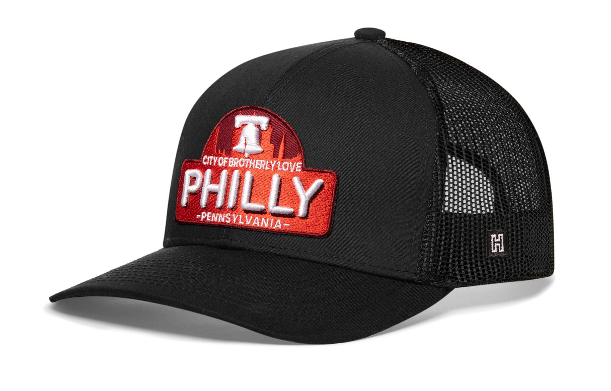 Philly City of Brotherly Love Trucker Hat | Cityscape Snapback