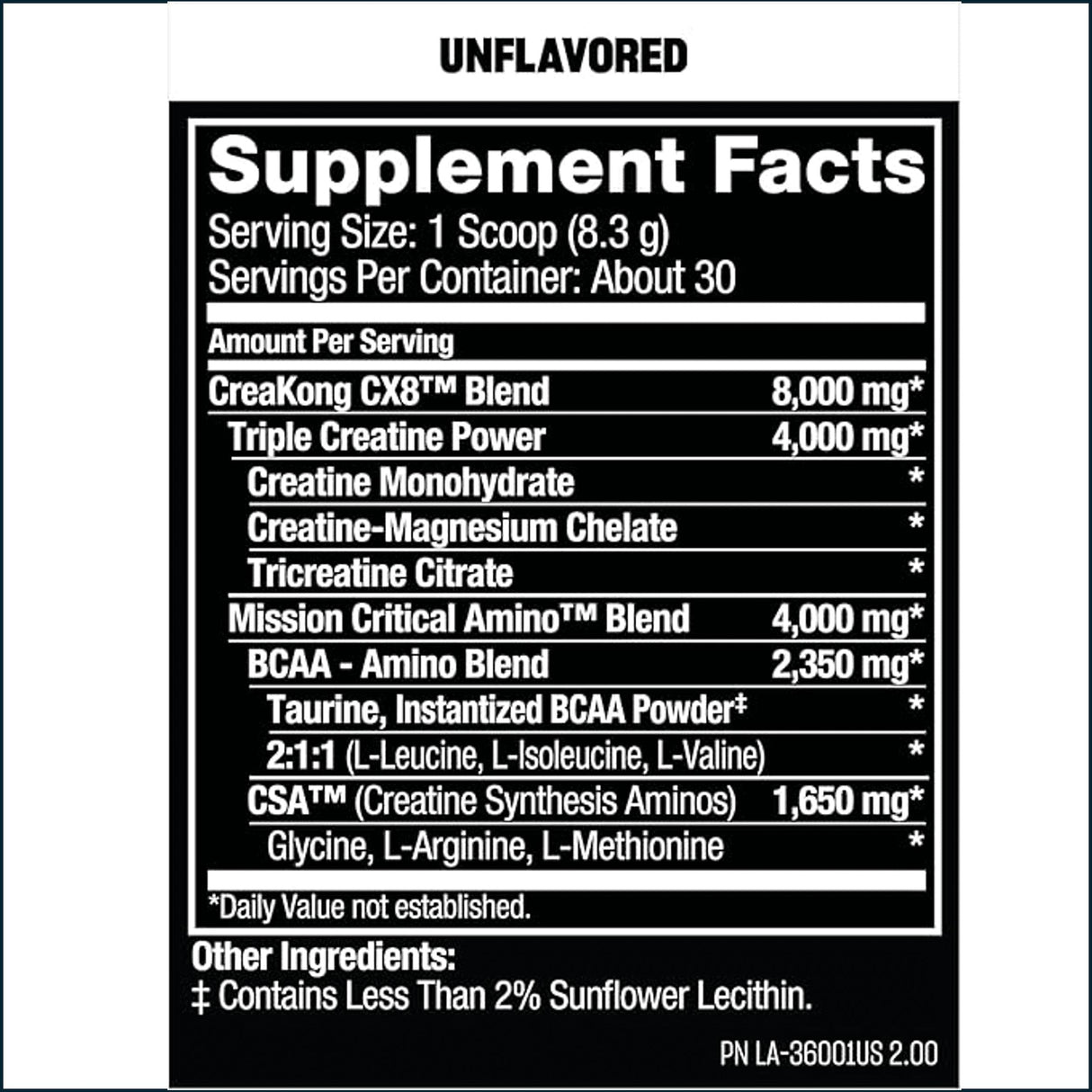 Mutant Creakong CX8 Creatine, 30 servings