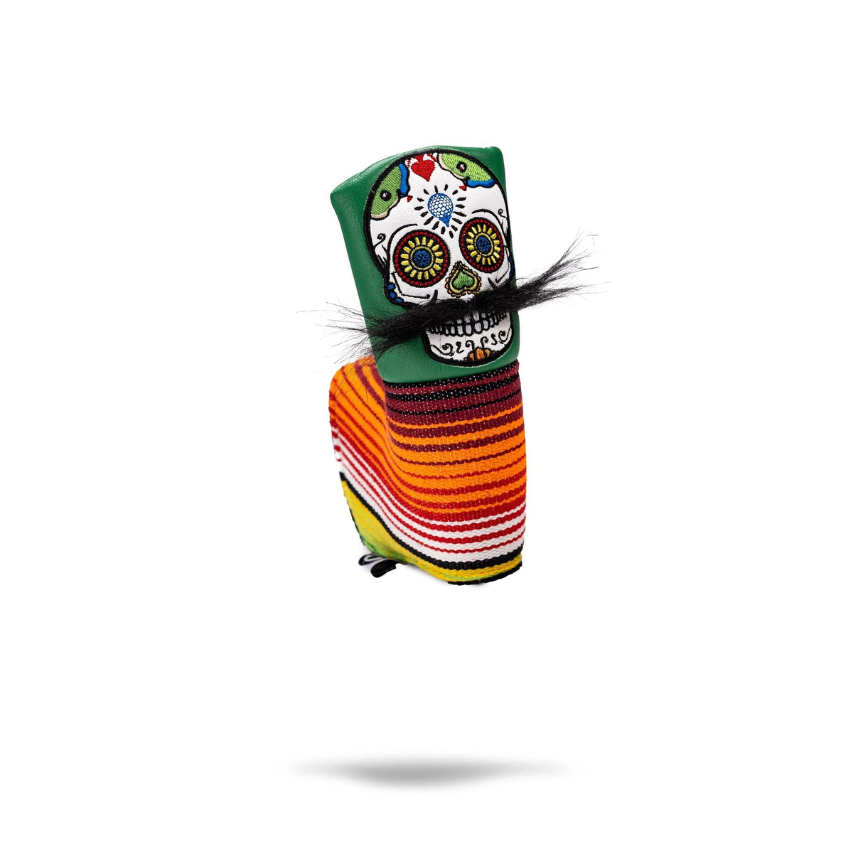 Mustache Sugar Skull - Funda para Putter de Hoja Verde
