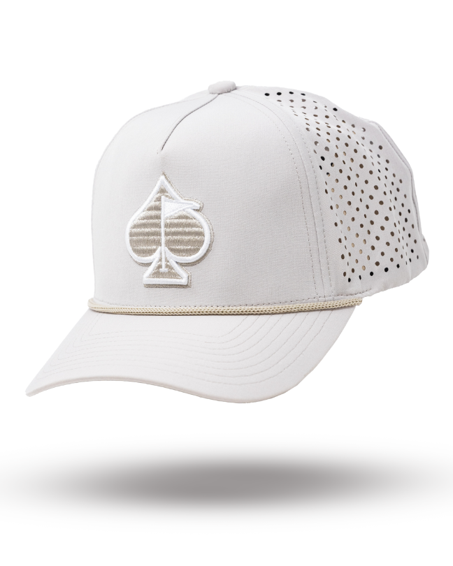 Gorra de Cuerda Perforada - Hueso