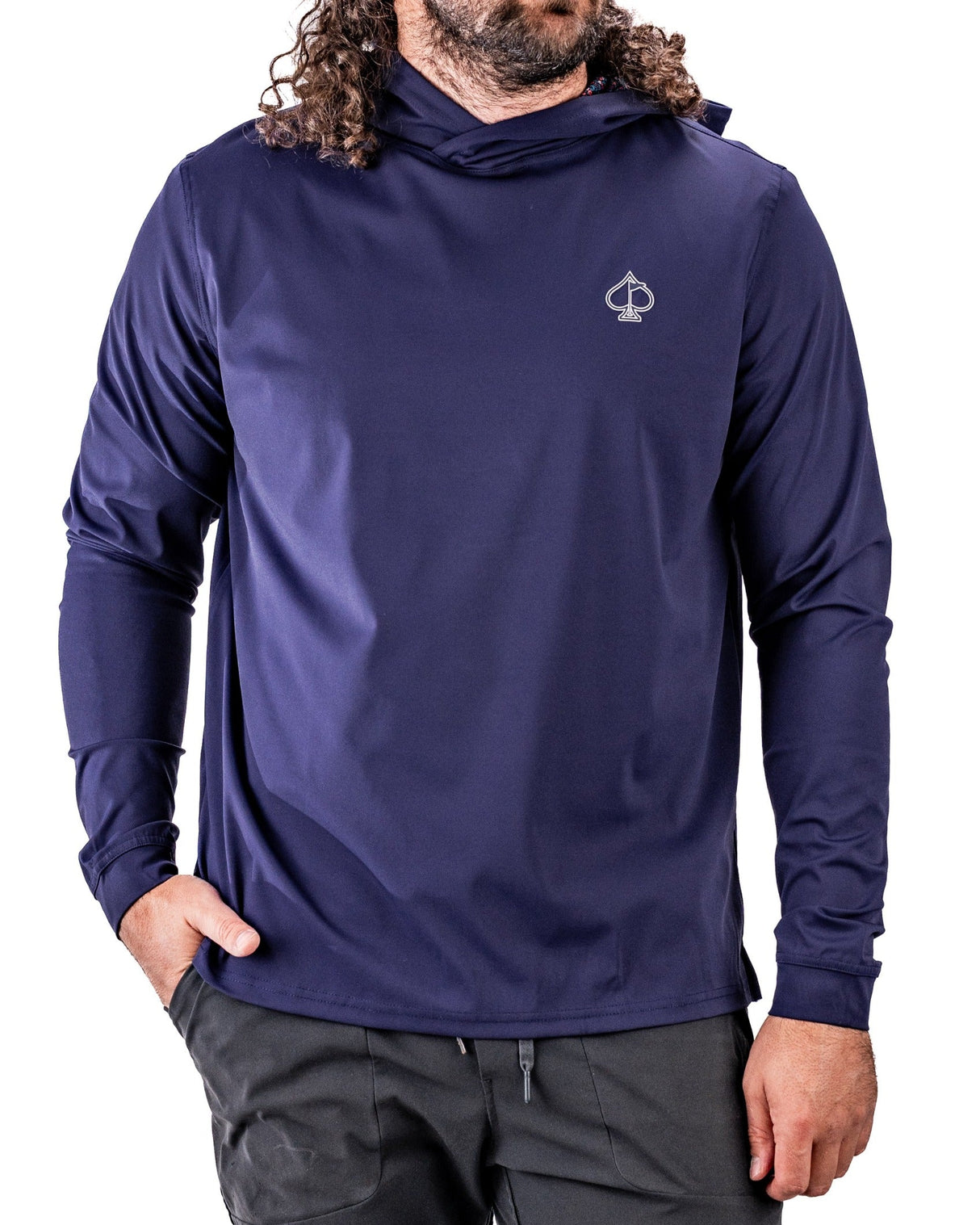 Sudadera con capucha de golf Performance - Lila Floral Power