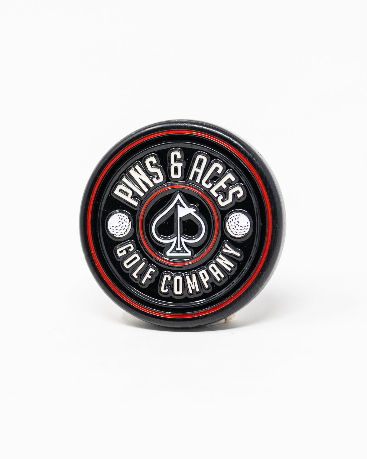 Pop Out Medallion Ball Marker - Black