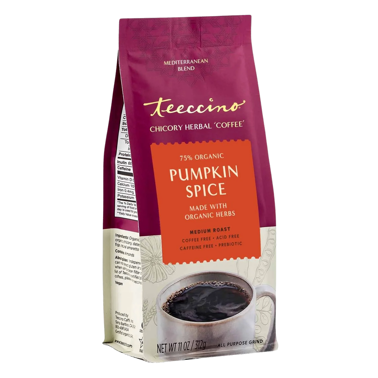 Café de Achicoria Herbal con Especias de Calabaza