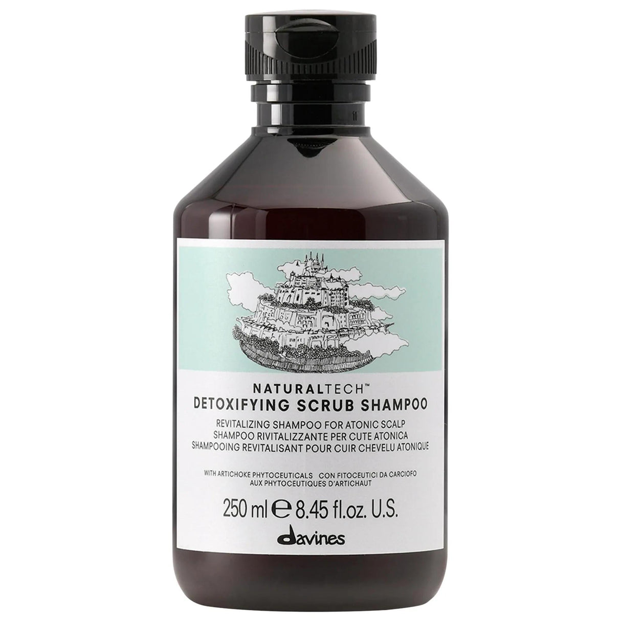 The Body Shop Detoxifying Scrub Shampoo - Natural, Vegan, Sulfate-Free Clarifying Shampoo for Oily Scalp and Hair Purification