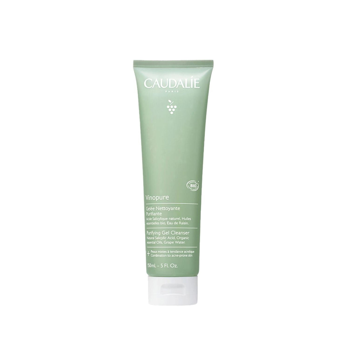 Caudalie Vinopure Face Cleansing Gel - Gentle, Effective Skincare for Healthy Skin, 5.07 fl oz